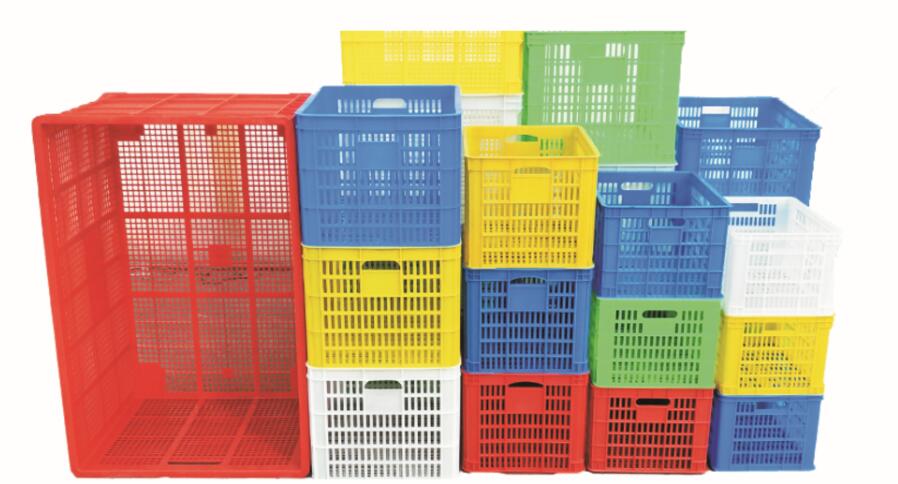 重庆可推式塑料周转水果筐 重庆可推式塑料周转水果筐